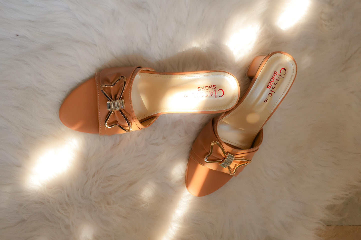 Camel Brown Bow Heels