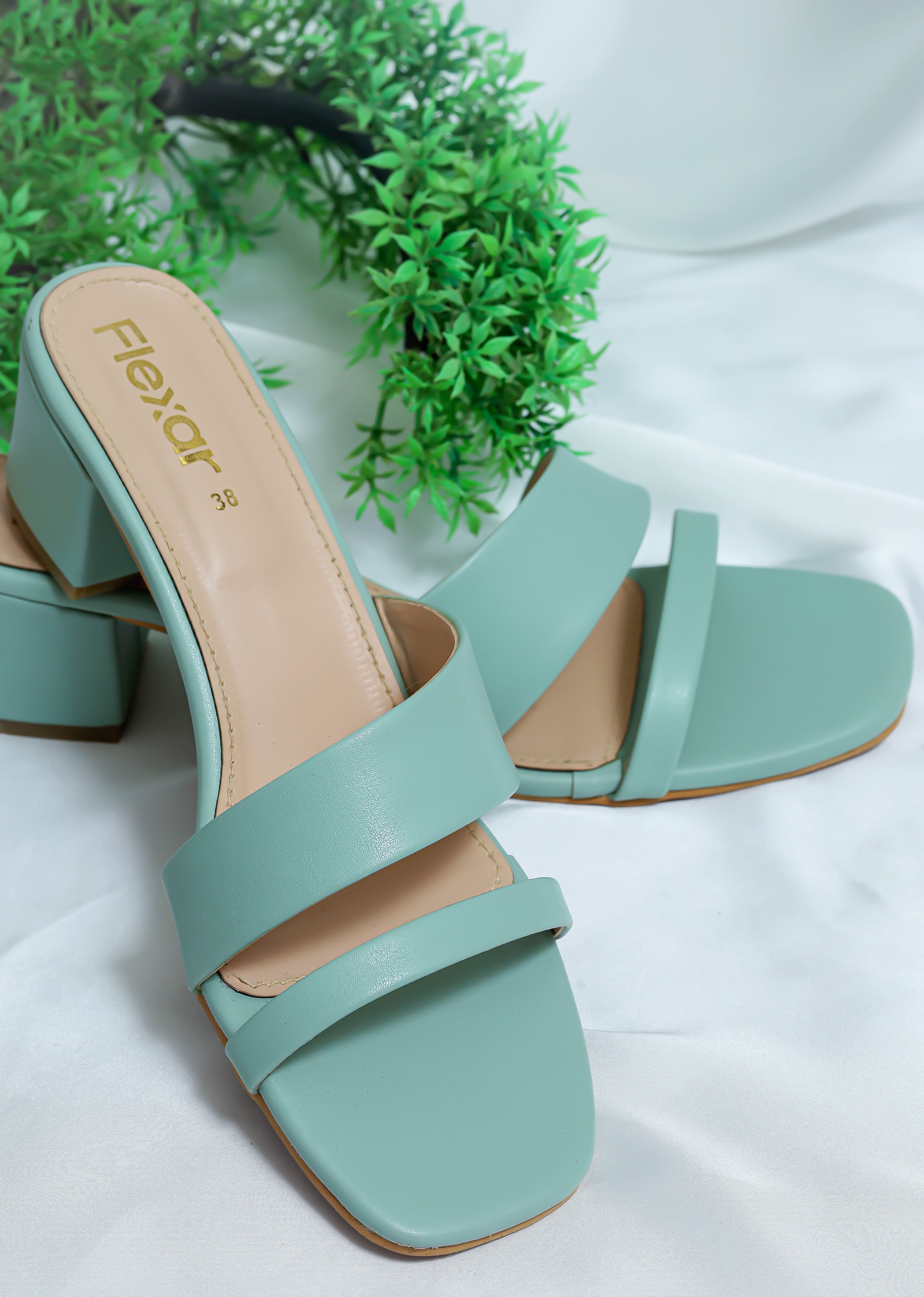 Pastel green heels best sale