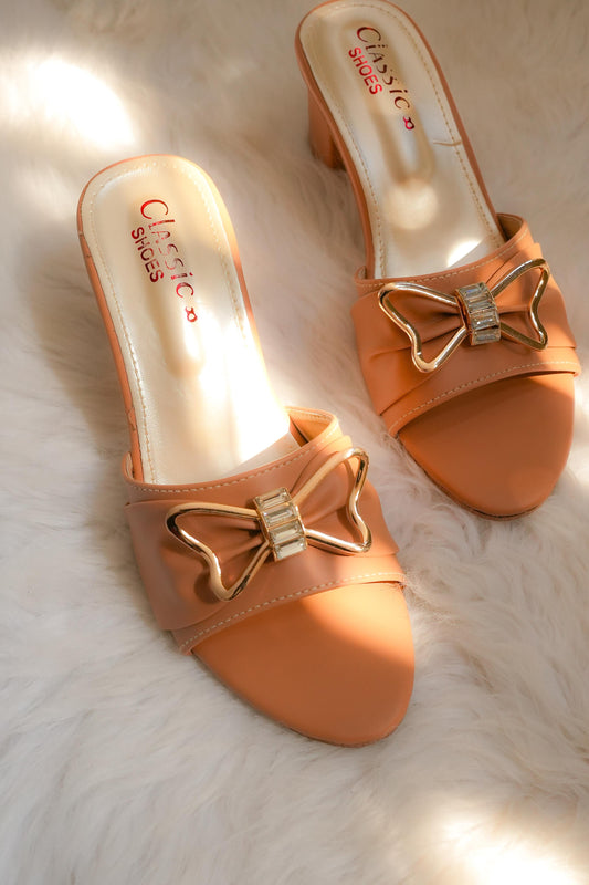 Camel Brown Bow Heels